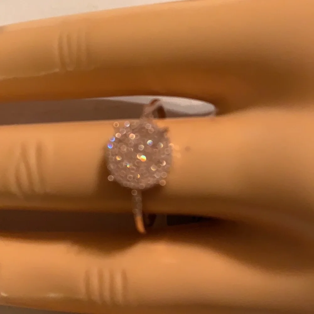 PINK DIAMOND RING, SIZE 8 - Picture 3 of 11